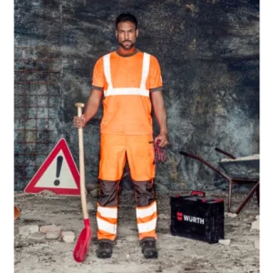 Willkommen Bei Würth MODYF Warnschutz Arbeits T-Shirt Neon EN 20471 2 Orange Anthrazit 9
